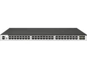 48 个 1GE Base-T 端口，4 个 10GE SFP+端口，三层以太网交换机